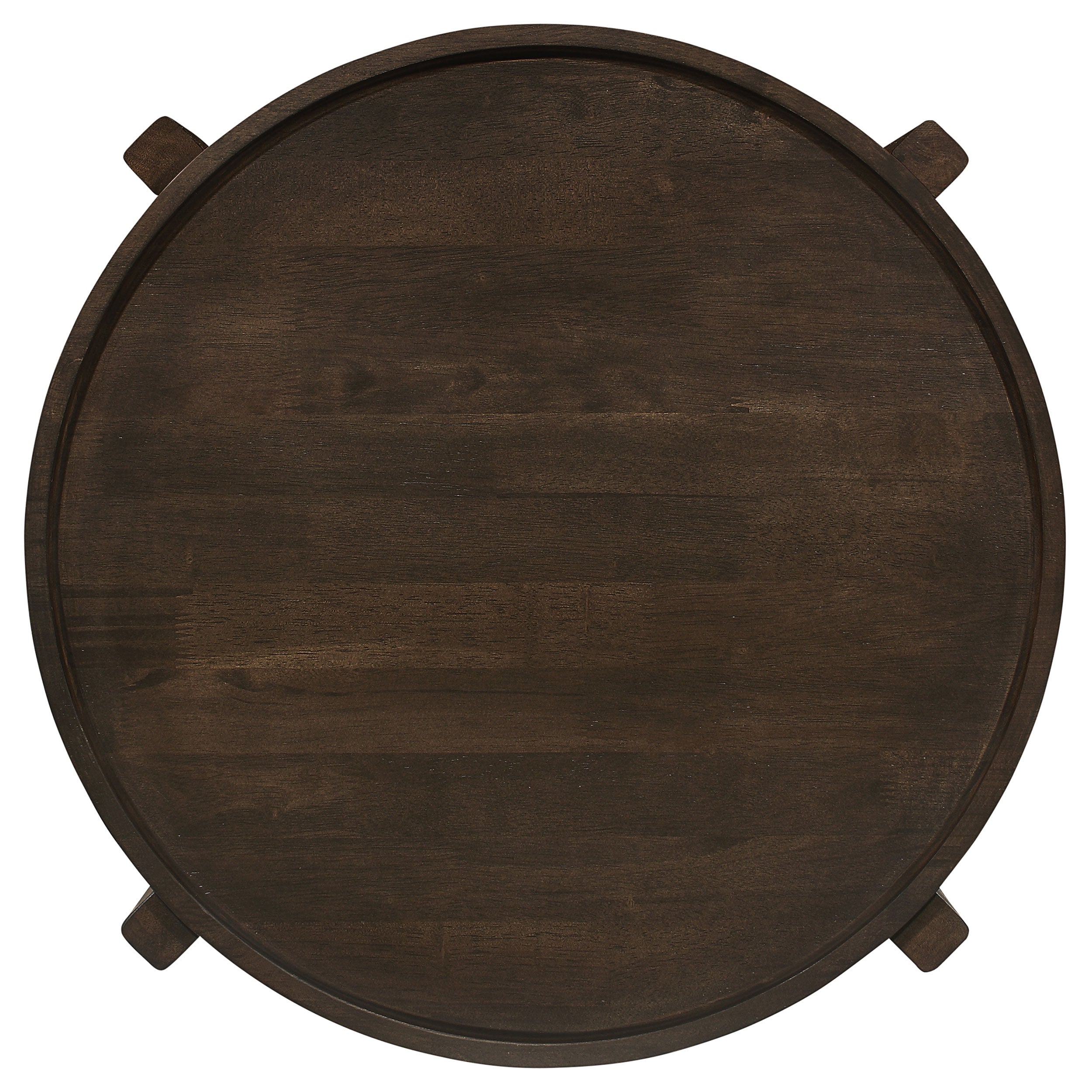Cota 3-piece Solid Wood Coffee and End Table Set Dark Brown — view 6