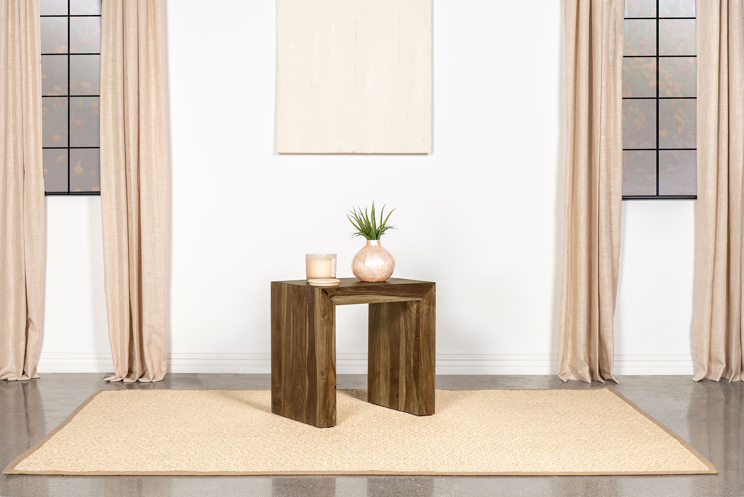 Odilia Rectangular Solid Wood End Table Auburn — view 2