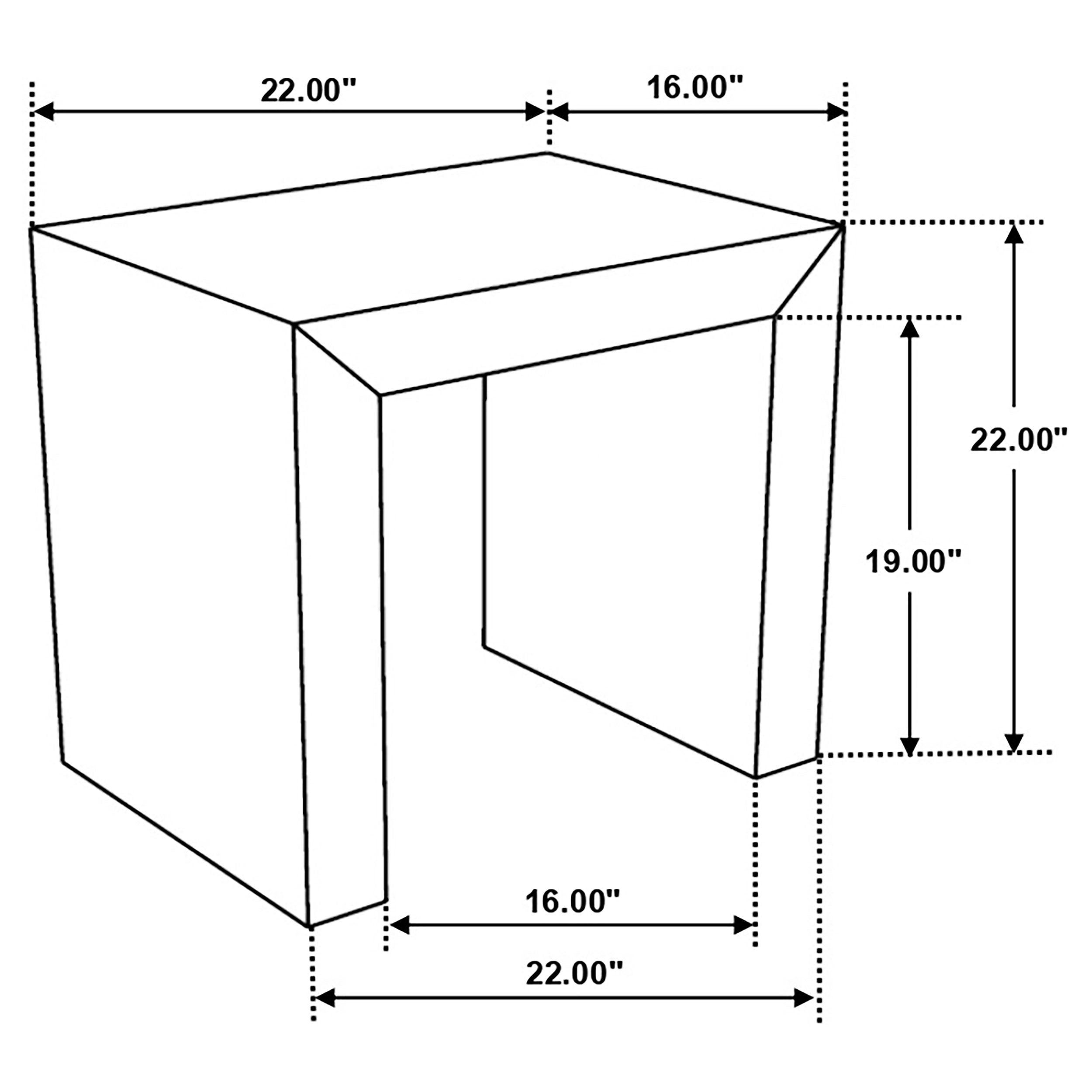 Odilia Rectangular Solid Wood End Table Auburn — view 7