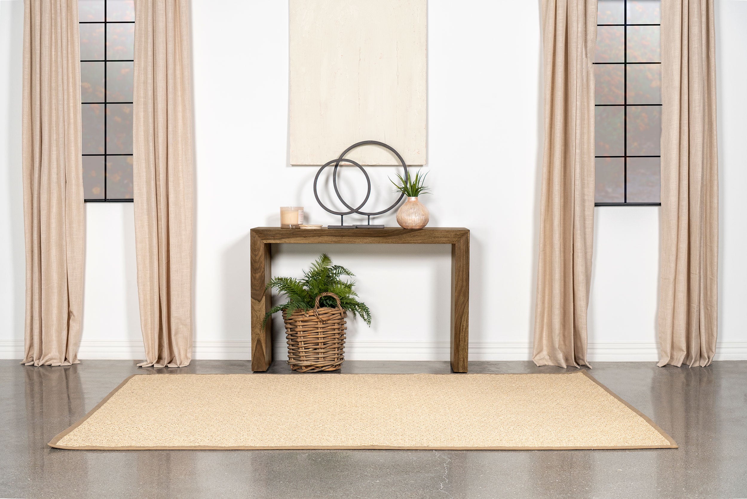 Odilia Rectangular Solid Wood Entryway Console Table Auburn — view 2