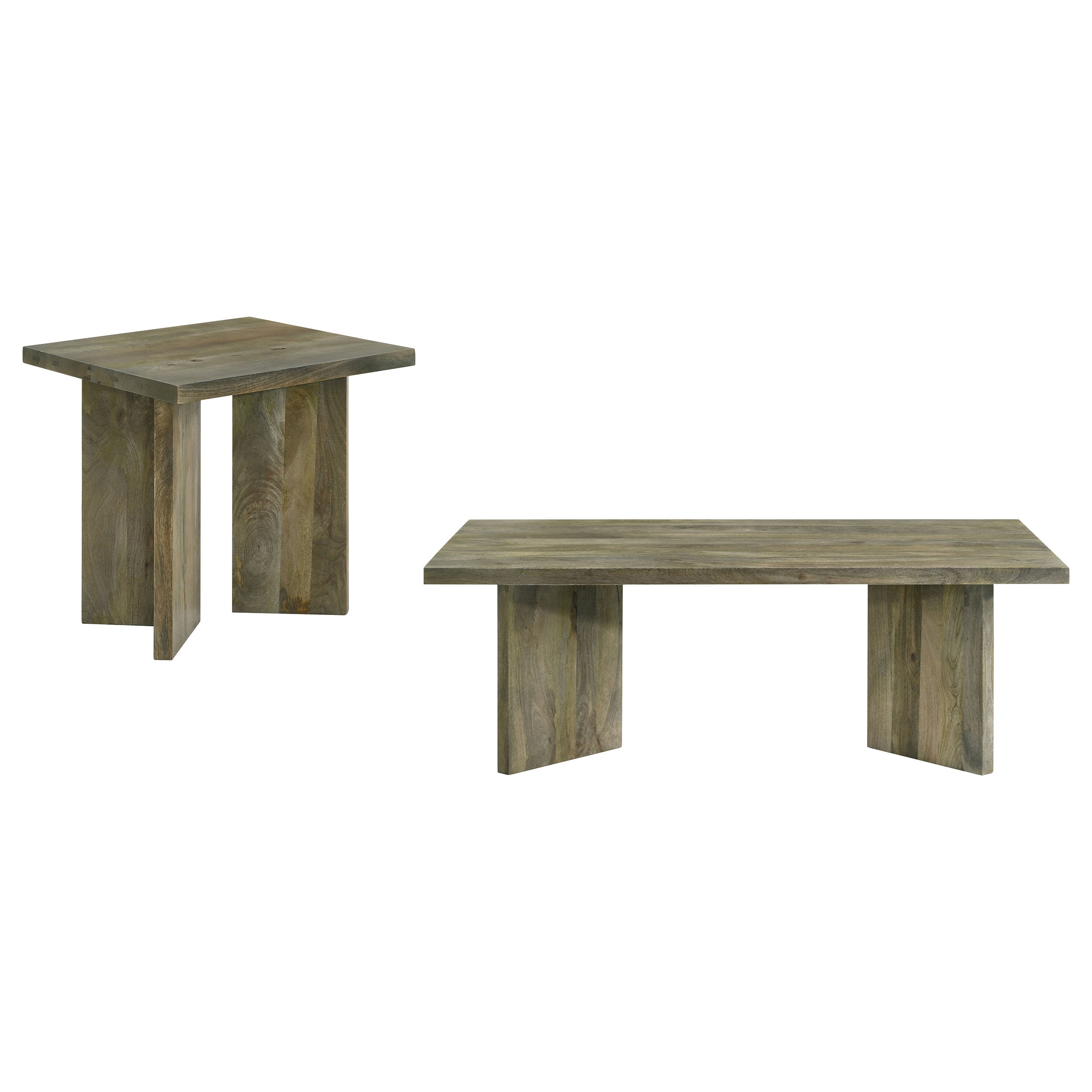 Andando 2-piece Coffee and End Table Set Mango Brown — view 2