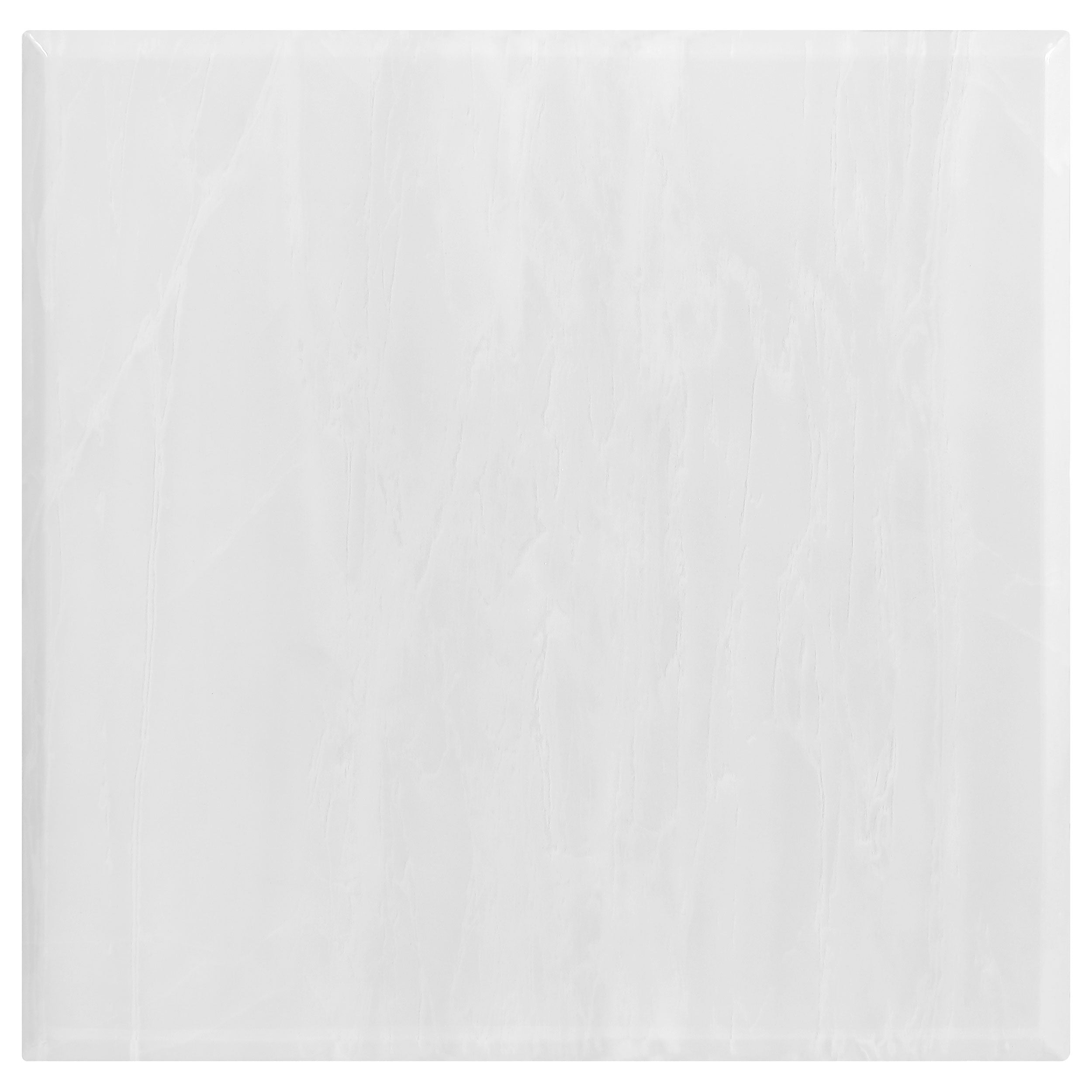 Kerwin Square Stone Top End Table White and Chrome — view 5