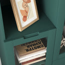 Modern Cabinet With Glass Doors And Drawer