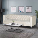 Contemporary 3 Seater Sofa With Button Tufting