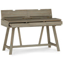 Bowman - Flip Up Desk - Distressed Gray