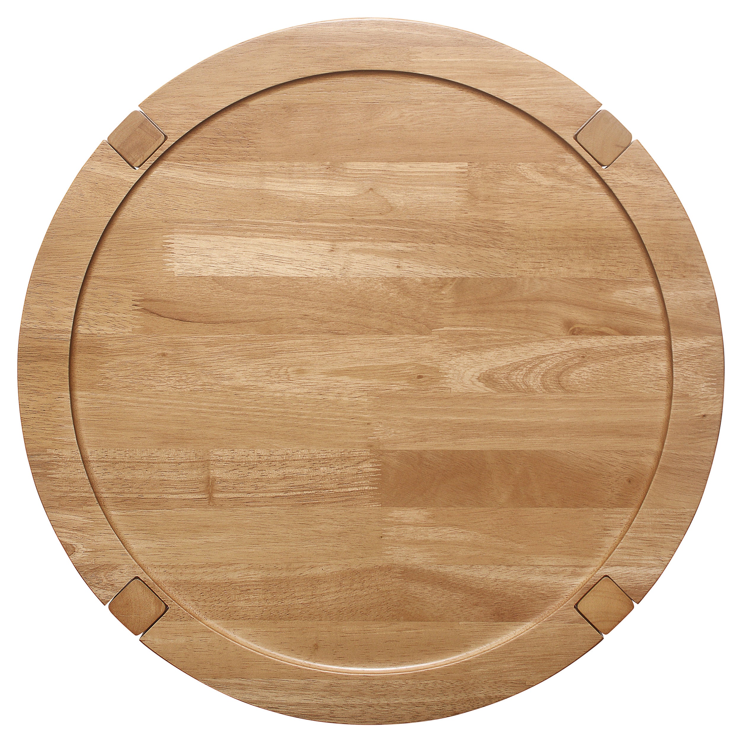 Camillo Round Solid Wood Side End Table Maple Brown — view 7