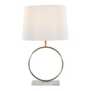 Moon - Contemporary Table Lamp - White / Gold