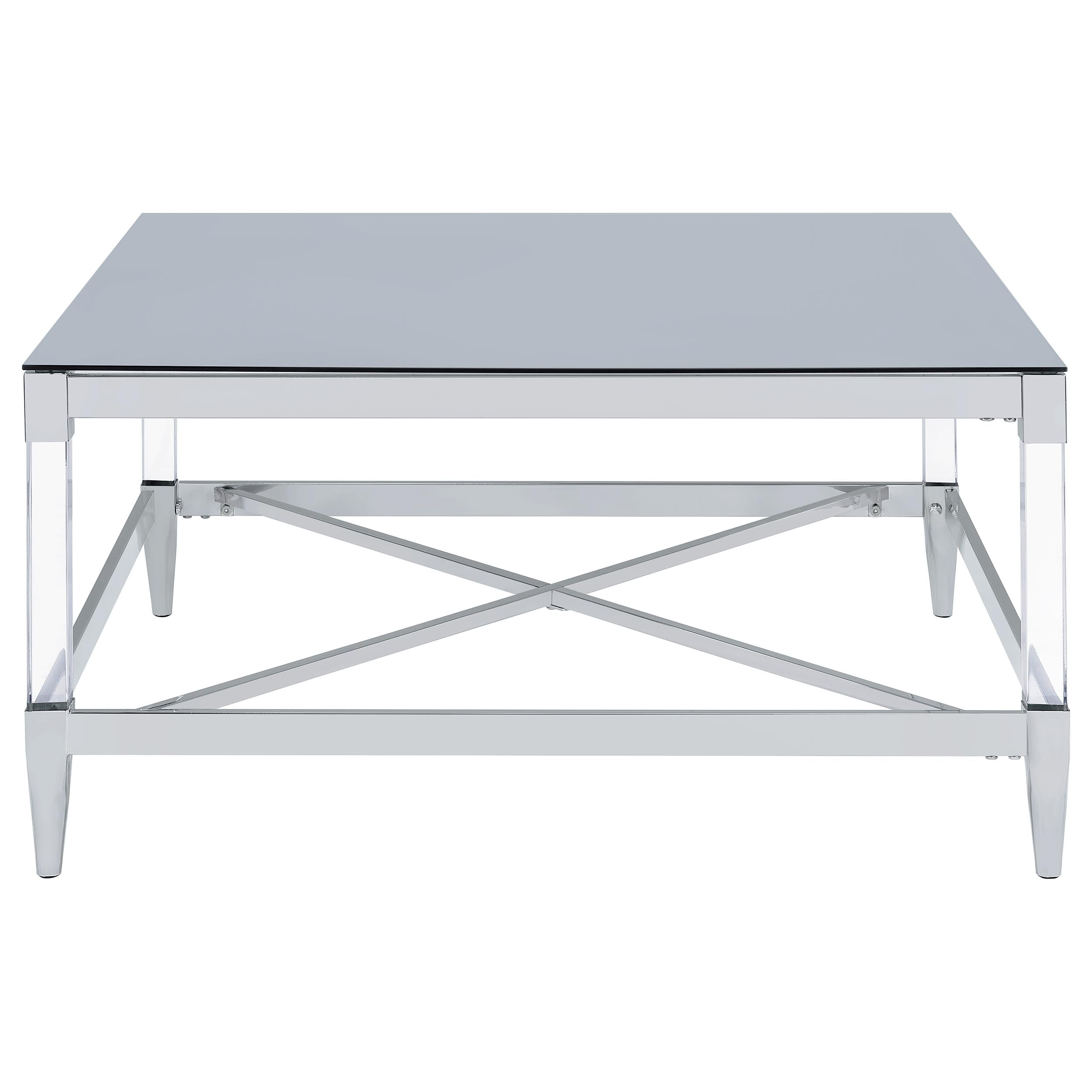 Lindley 2-piece Square Coffee and End Table Set Chrome — view 7
