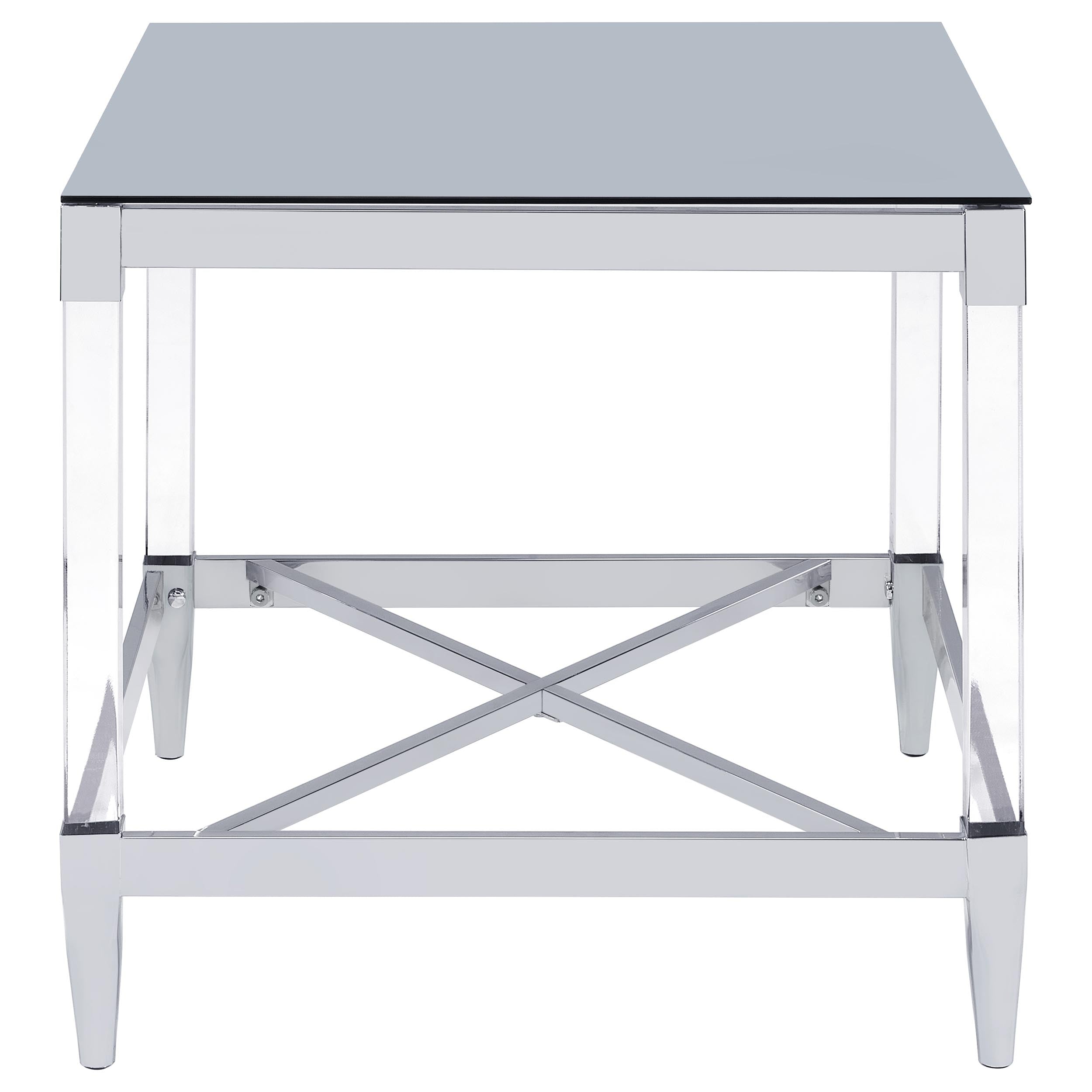 Lindley 3-piece Square Coffee and End Table Set Chrome — view 4