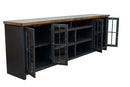 Essex - TV Stand Console For TVs Up To 100" - Black, Whiskey
