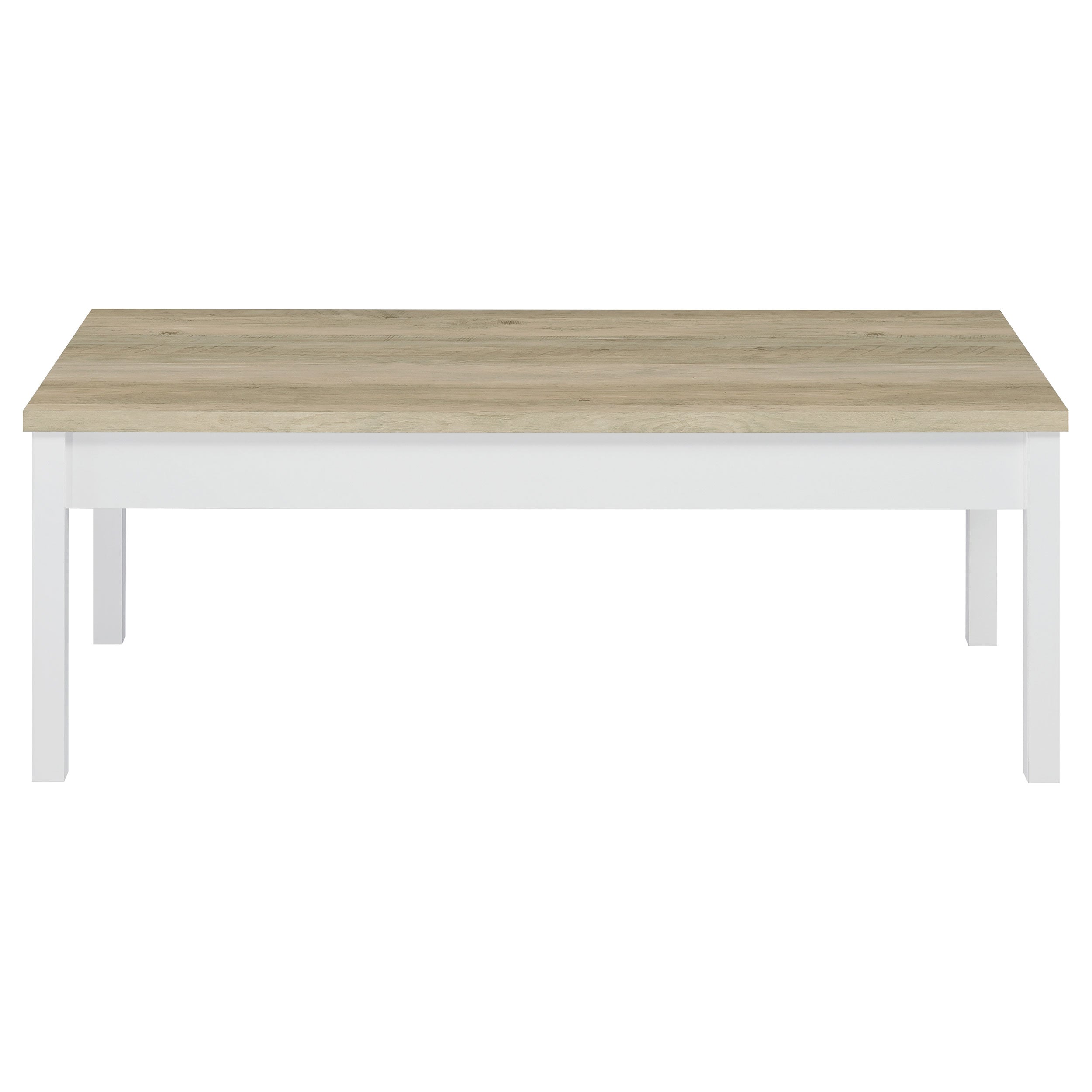 Stacie 3-piece Coffee Table Set Distressed Pine and White — view 4