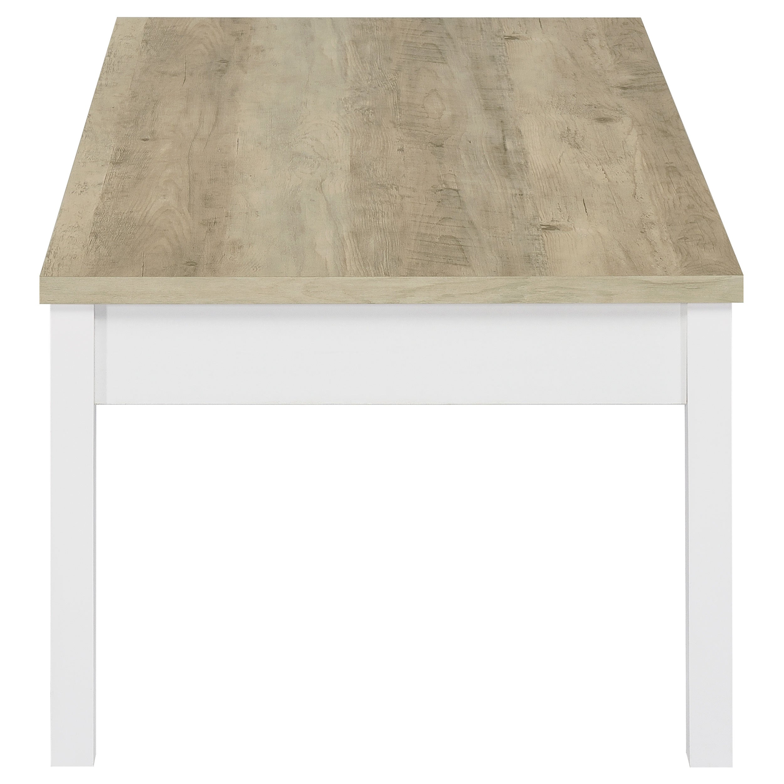Stacie 3-piece Coffee Table Set Distressed Pine and White — view 5