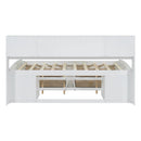 Daybed With 2 Bedside Cabinets, Upper Shelves And 4 Drawers