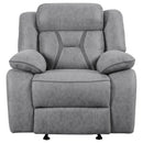 Higgins - Upholstered Motion Reclining Sofa Set