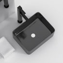 Modern European Design Ceramic Rectangular Vessel Bathroom Sink