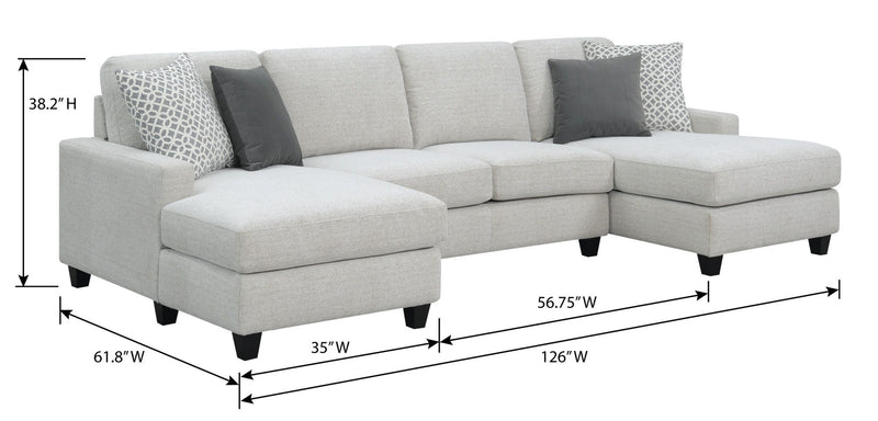 Ranger - Chaise Sectional - Gray