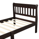 Platform Bed, Mattress Foundation Sleigh Bed With Headboard, Footboard, Slat Support