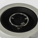 23" Propane Gas Fire Pit Bowl, 40000 Btu Round Steel Fire Pit For Outside Patio Deck Garden Backyard - Gray