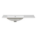 Bathroom Vanity With Ceramic Sink Combo, Abundant Storage Cabinet 2 Soft Close Doors And 5 Drawers