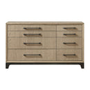 8 Drawer Dresser With Feet And Pulls - Brown