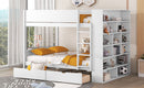 Bunk Bed With 2 Drawers And Multi Layer Cabinet