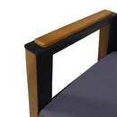 Soho - Transitional Style Outdoor Club Chair (Set of 2) With Cushions - Teak