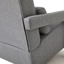 Modern Upholstered Accent Chair, Comfortable Linen Fabric With A Pillow For Living Room