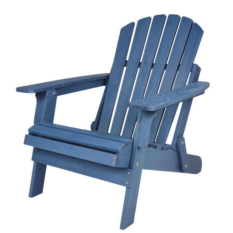 Oversize Outdoor Folding Adirondack Chair, Patio Chair For Garden