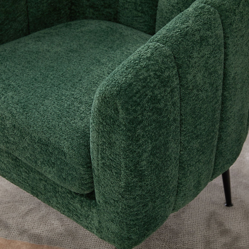 3 Piece Living Room Set, Loveseat & Accent Chairs - Green
