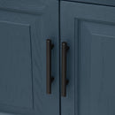 Modern Freestanding Bathroom Vanity With Ceramic Sink, Hot And Cold Faucet, Storage Cabinet & Open Shelf