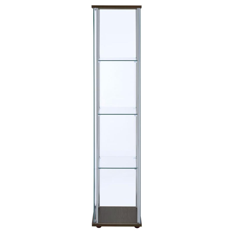 Bellatrix - 4-Shelf Clear Glass Curio Cabinet