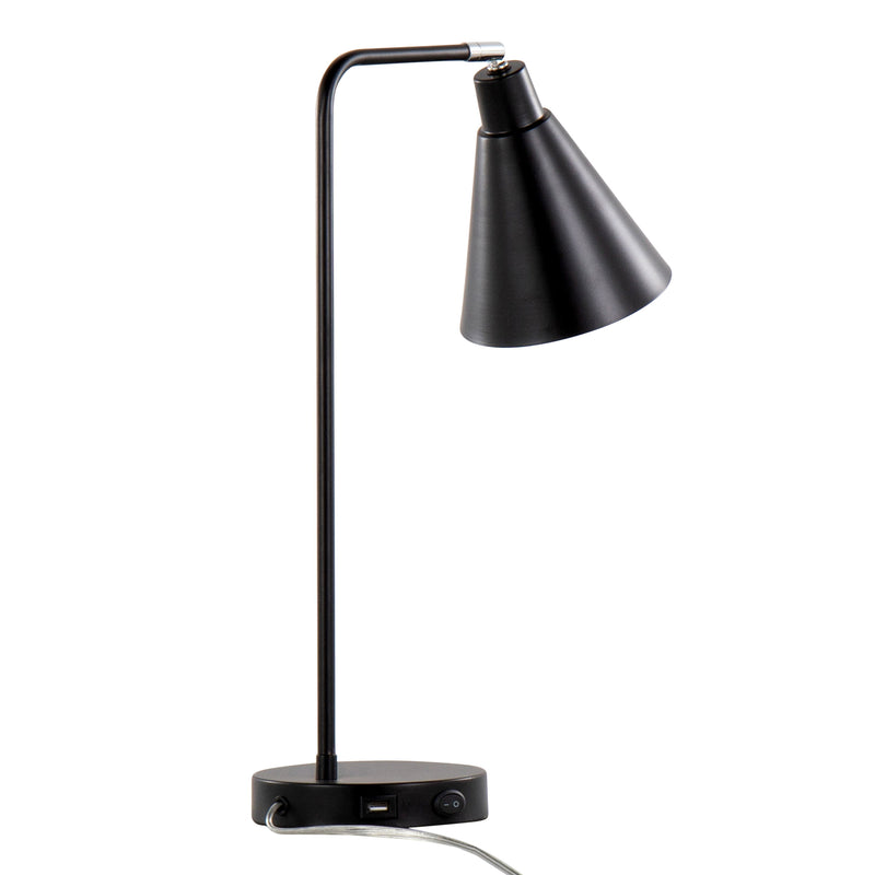 Pix - Contemporary Task Lamp Built In USB Port