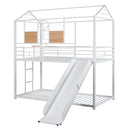Metal Bunk Bed, Metal Housebed With Slide