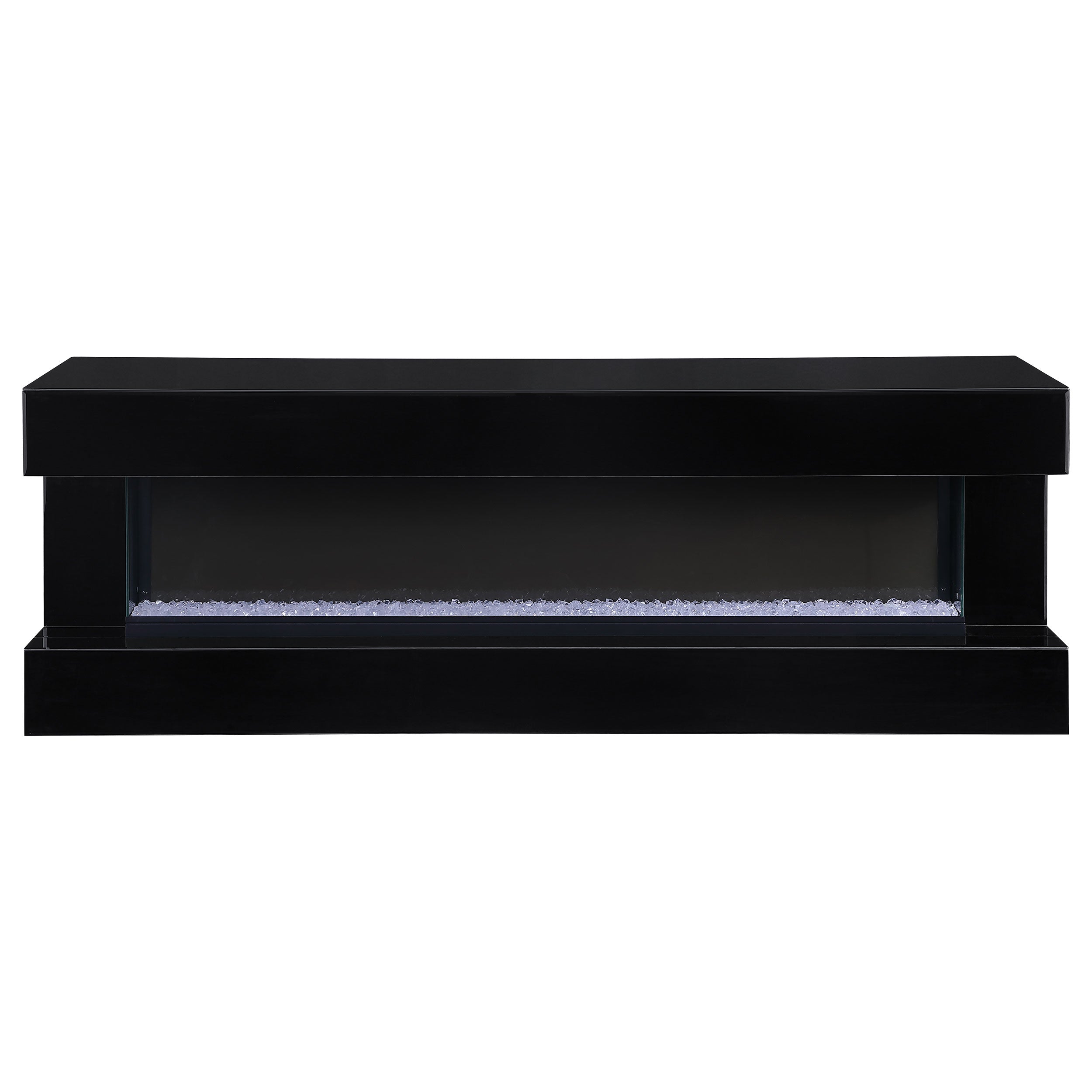 Vallerie 71-inch BT Speaker TV Stand Fireplace Console Black — view 4