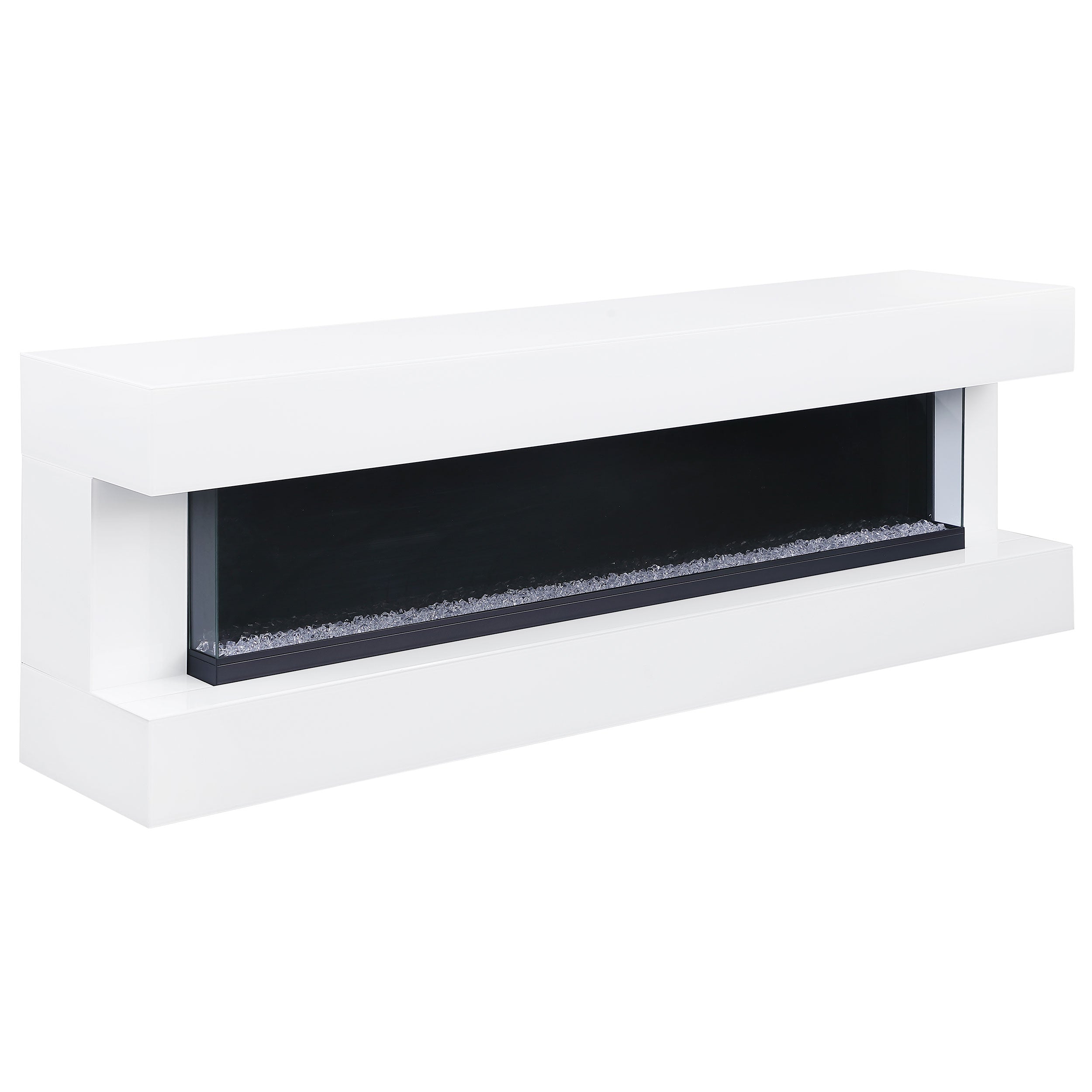 Vallerie 71-inch BT Speaker TV Stand Fireplace Console White — view 1