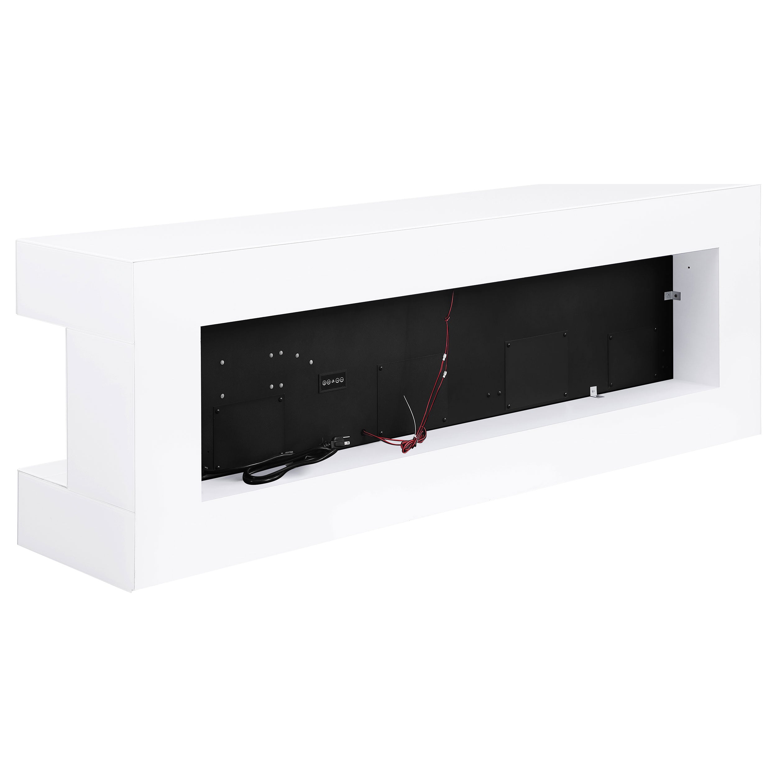 Vallerie 71-inch BT Speaker TV Stand Fireplace Console White — view 5