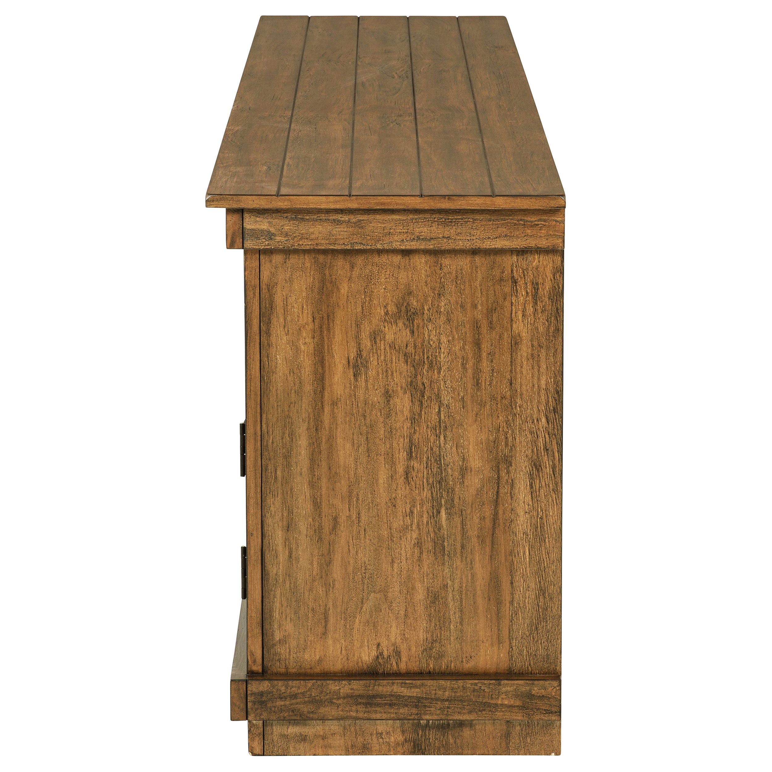 Payne 70-inch TV Stand Media Console Distressed Brown — view 6