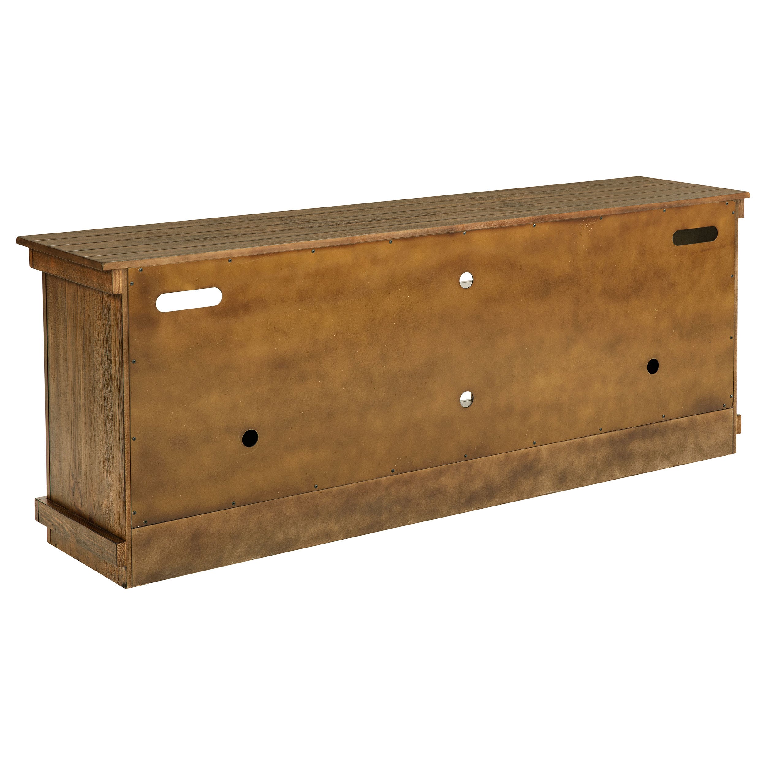 Payne 70-inch TV Stand Media Console Distressed Brown — view 7