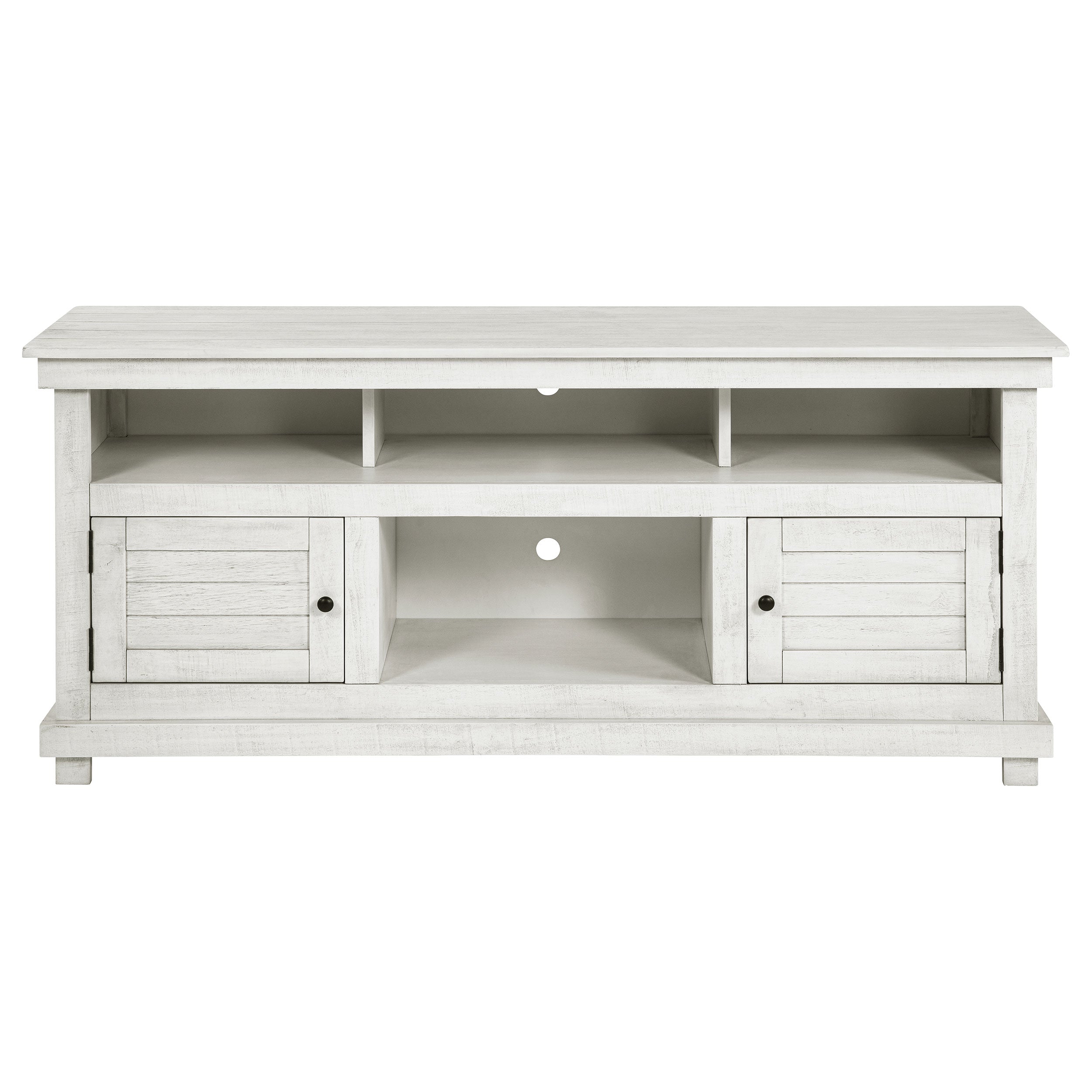 Payne 60-inch TV Stand Media Console Distressed White — view 3