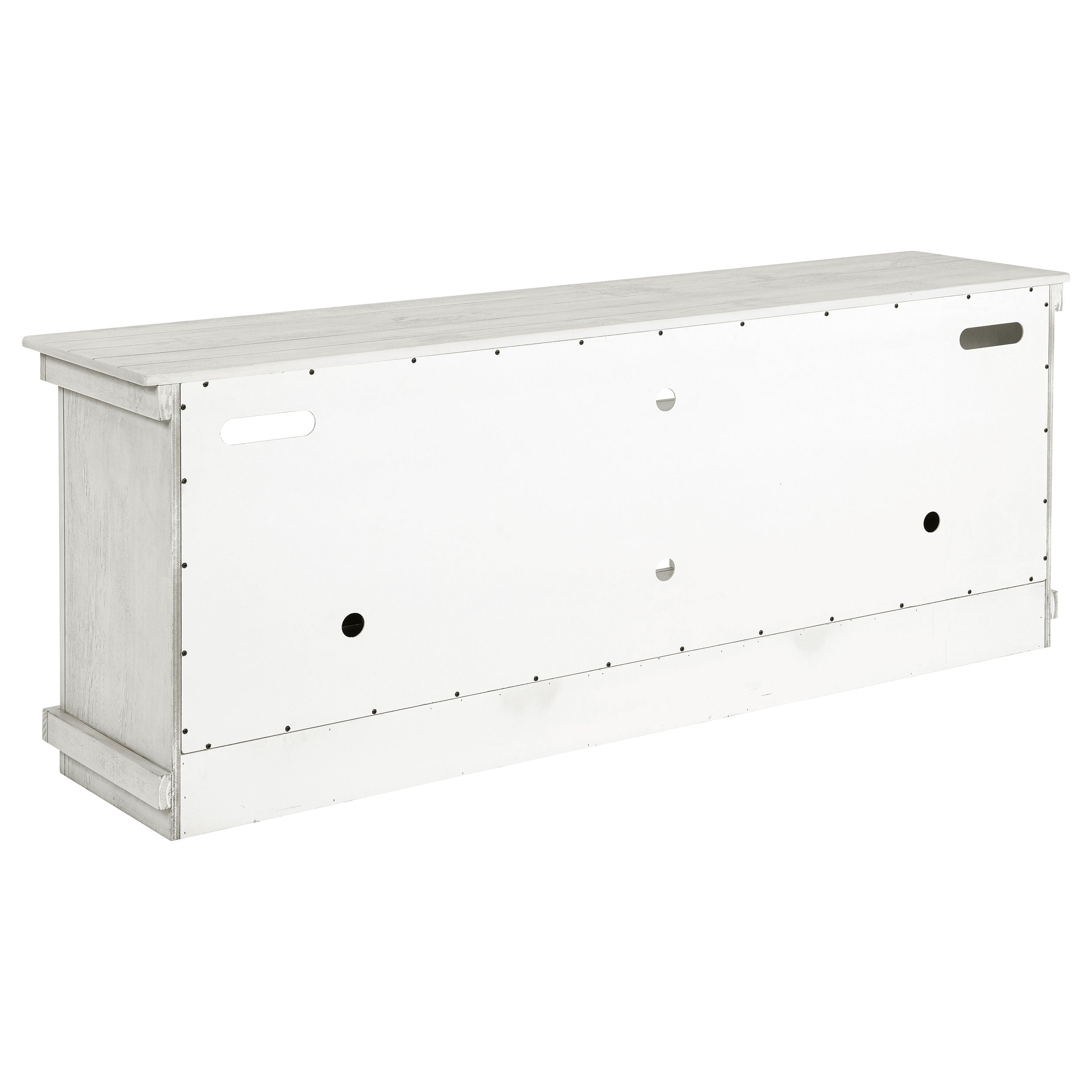 Payne 70-inch TV Stand Media Console Distressed White — view 7
