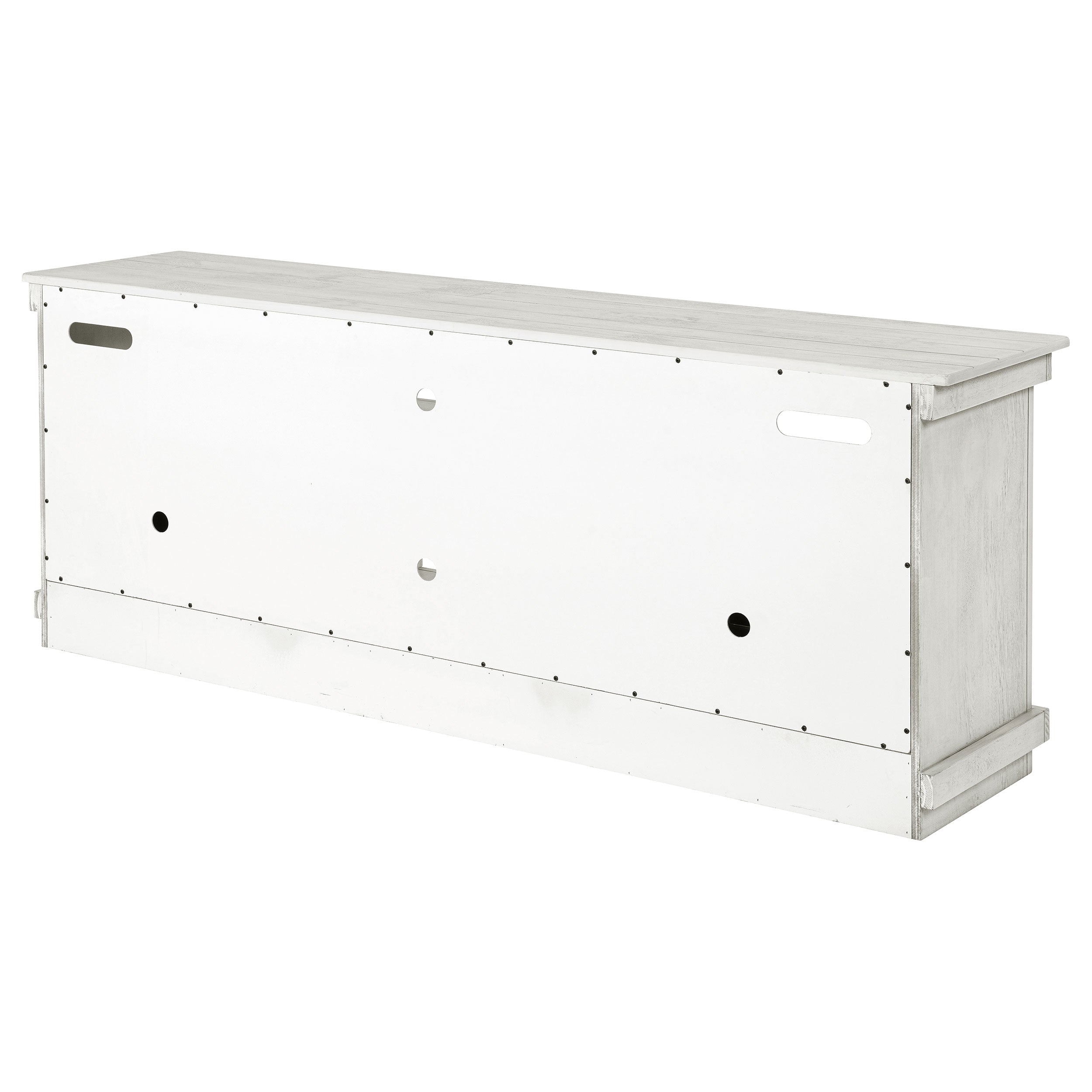 Payne 70-inch TV Stand Media Console Distressed White — view 9