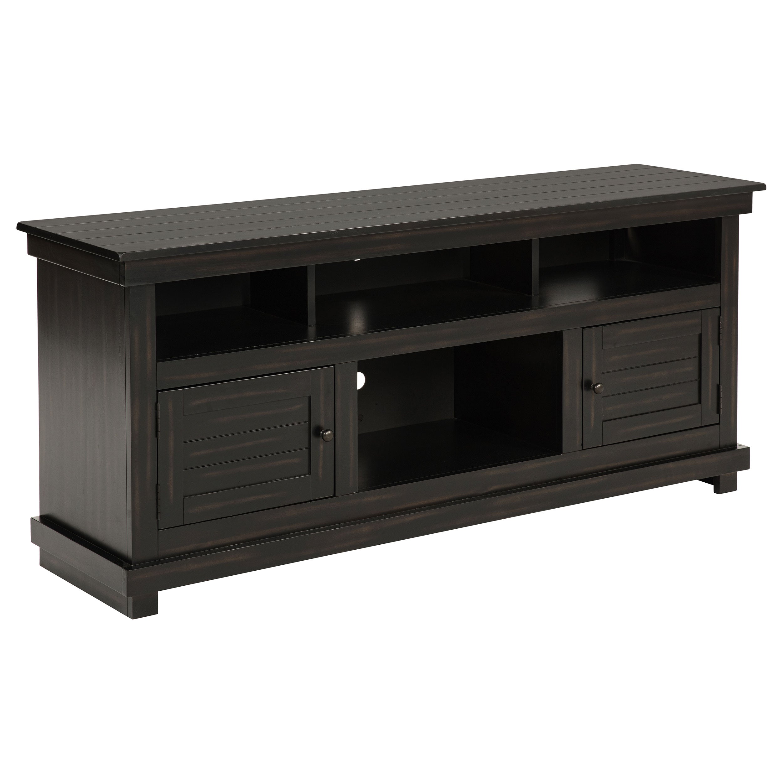 Payne 60-inch TV Stand Media Console Distressed Java — view 1