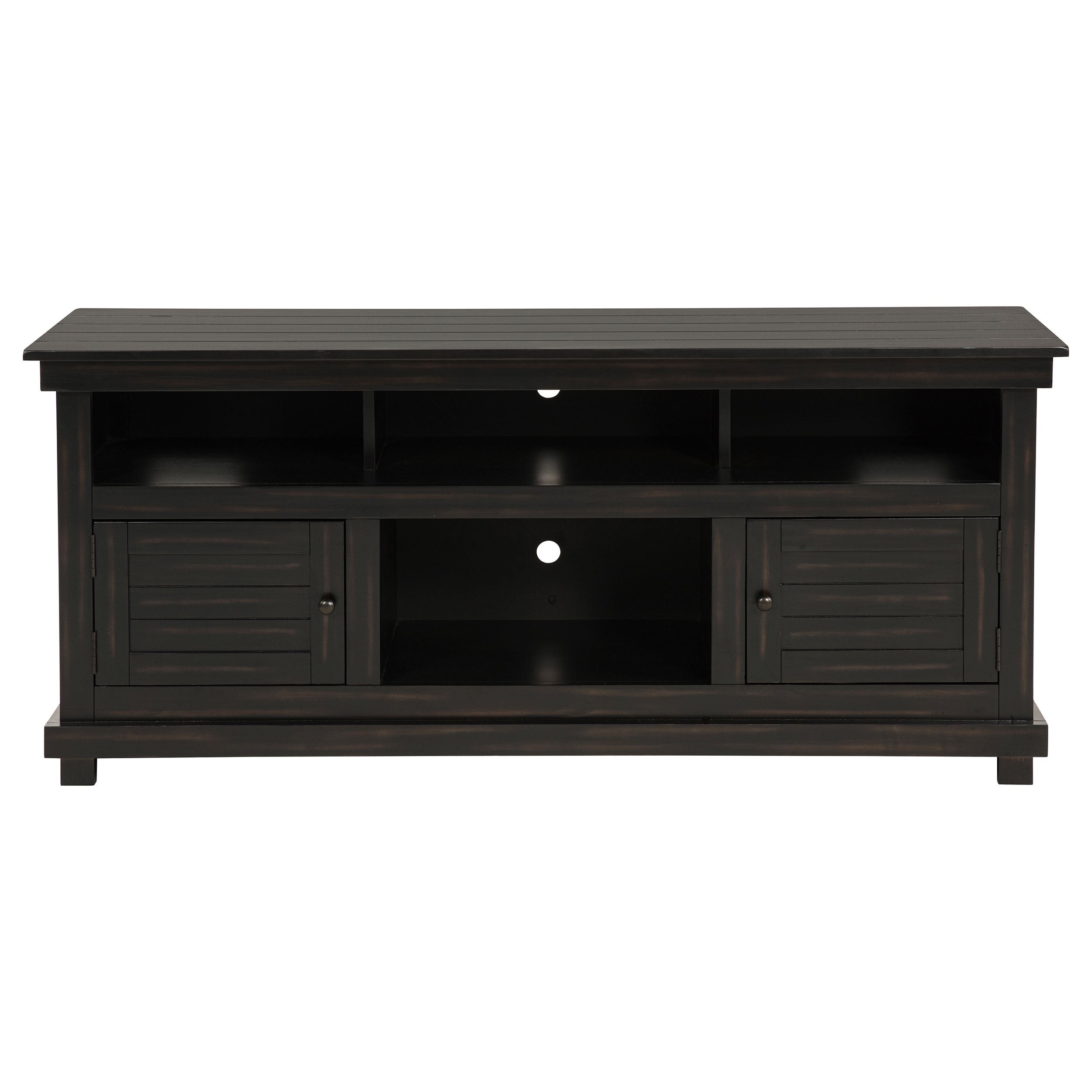 Payne 60-inch TV Stand Media Console Distressed Java — view 3