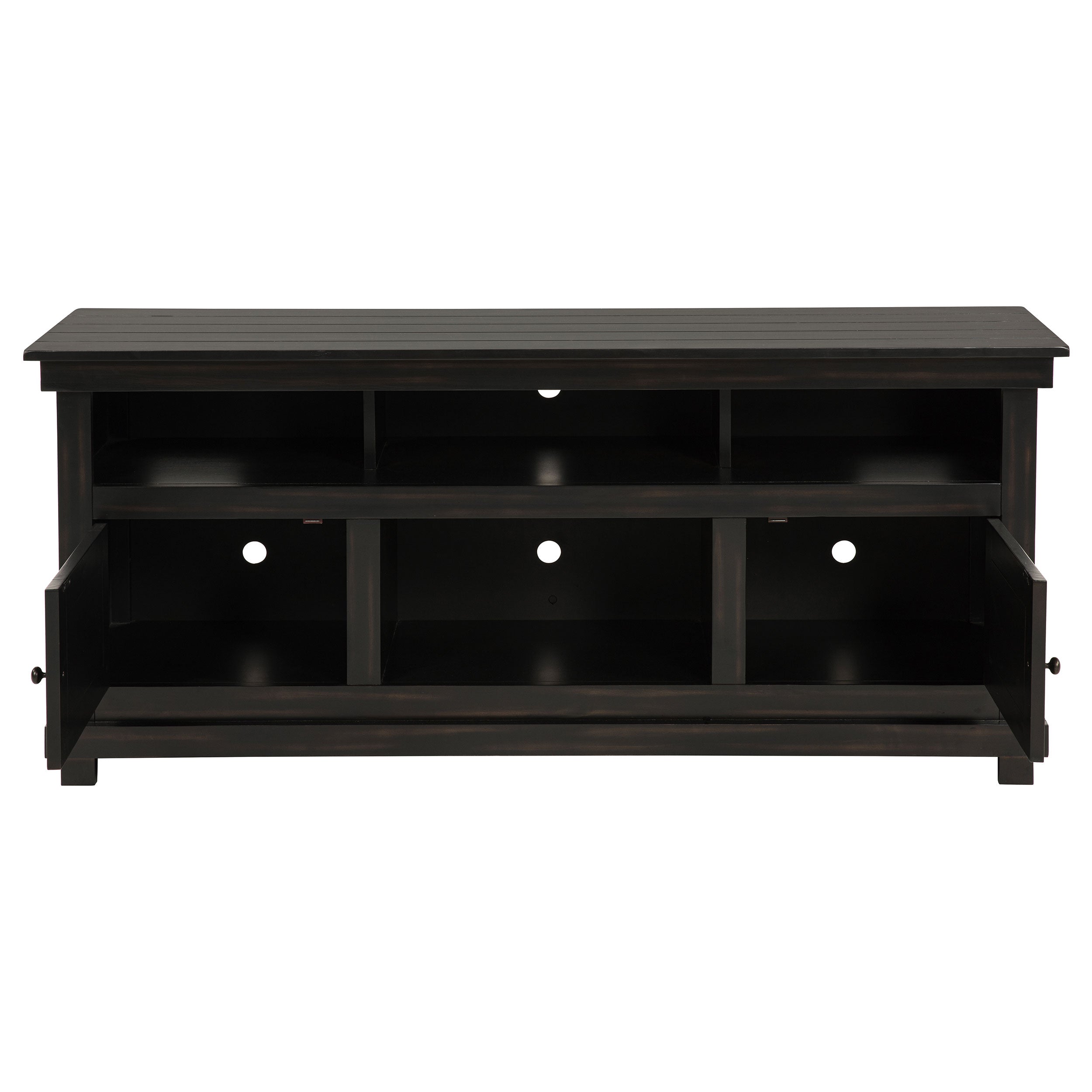 Payne 60-inch TV Stand Media Console Distressed Java — view 4