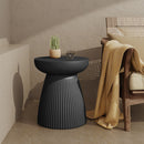 Outdoor Side Table - Matte Black