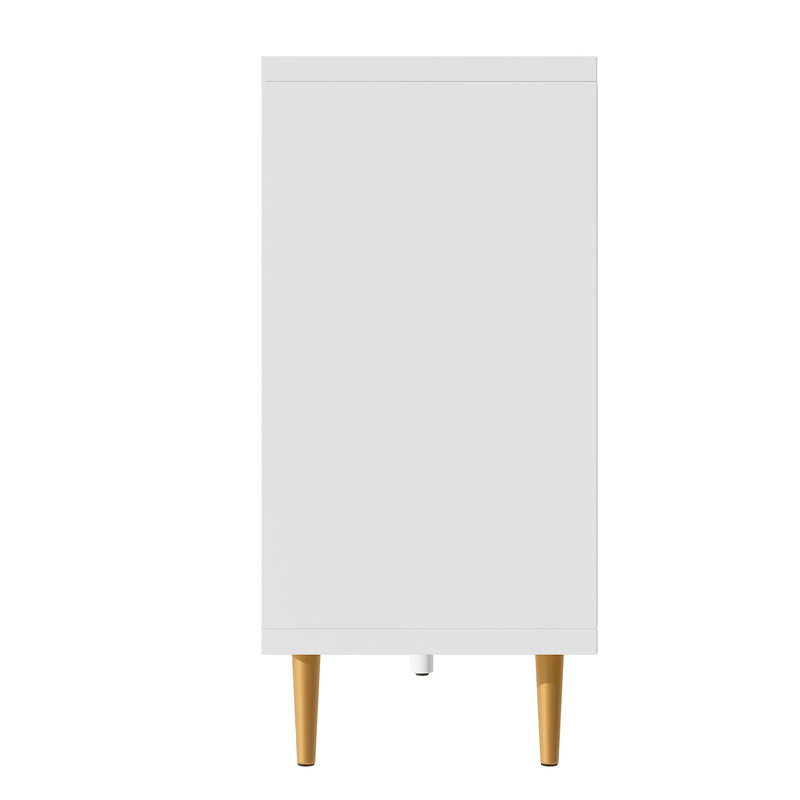 Modern TV Stand With 3 Doors And Adjustable Shelves