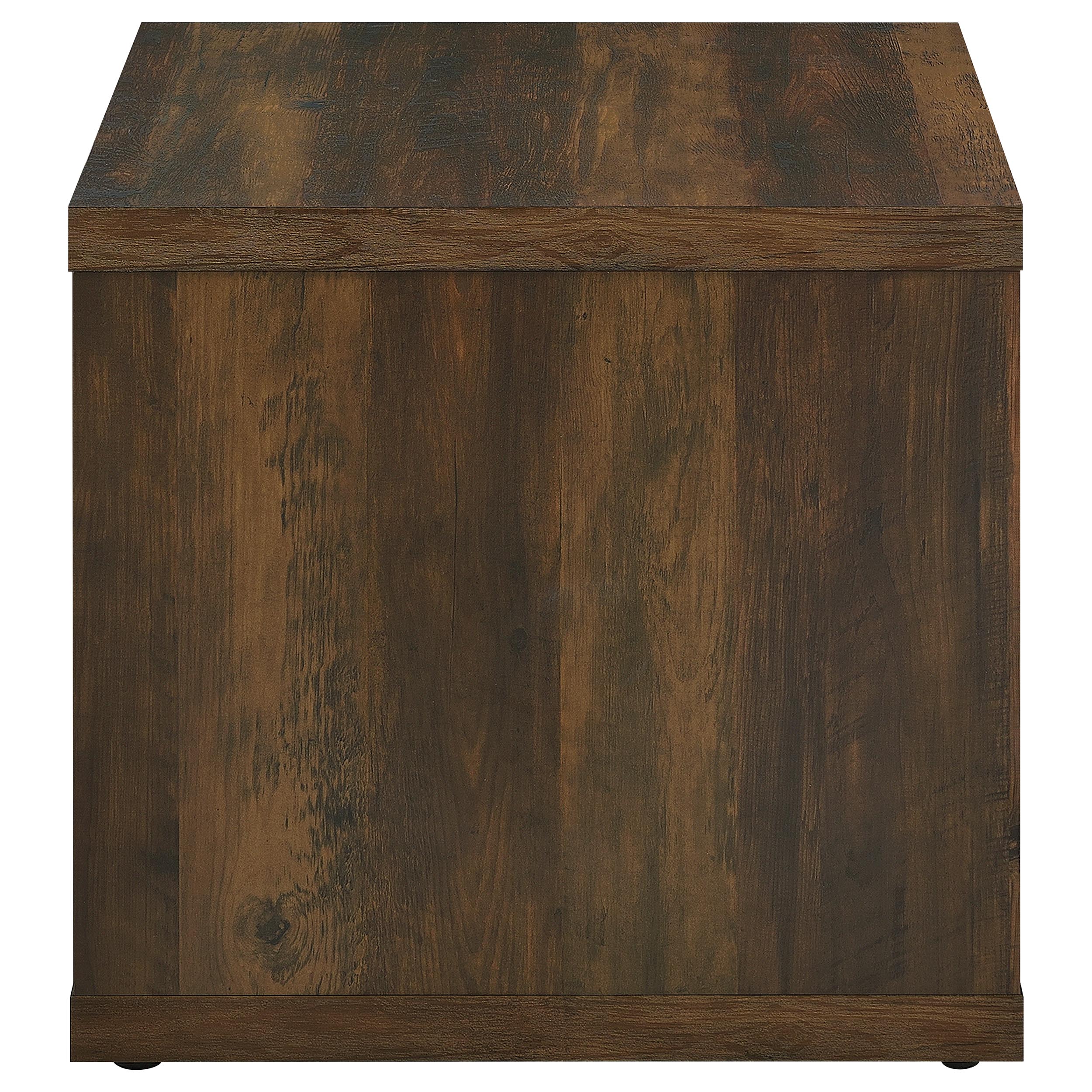 Frisco Square Engineered Wood Side End Table Dark Pine — view 6