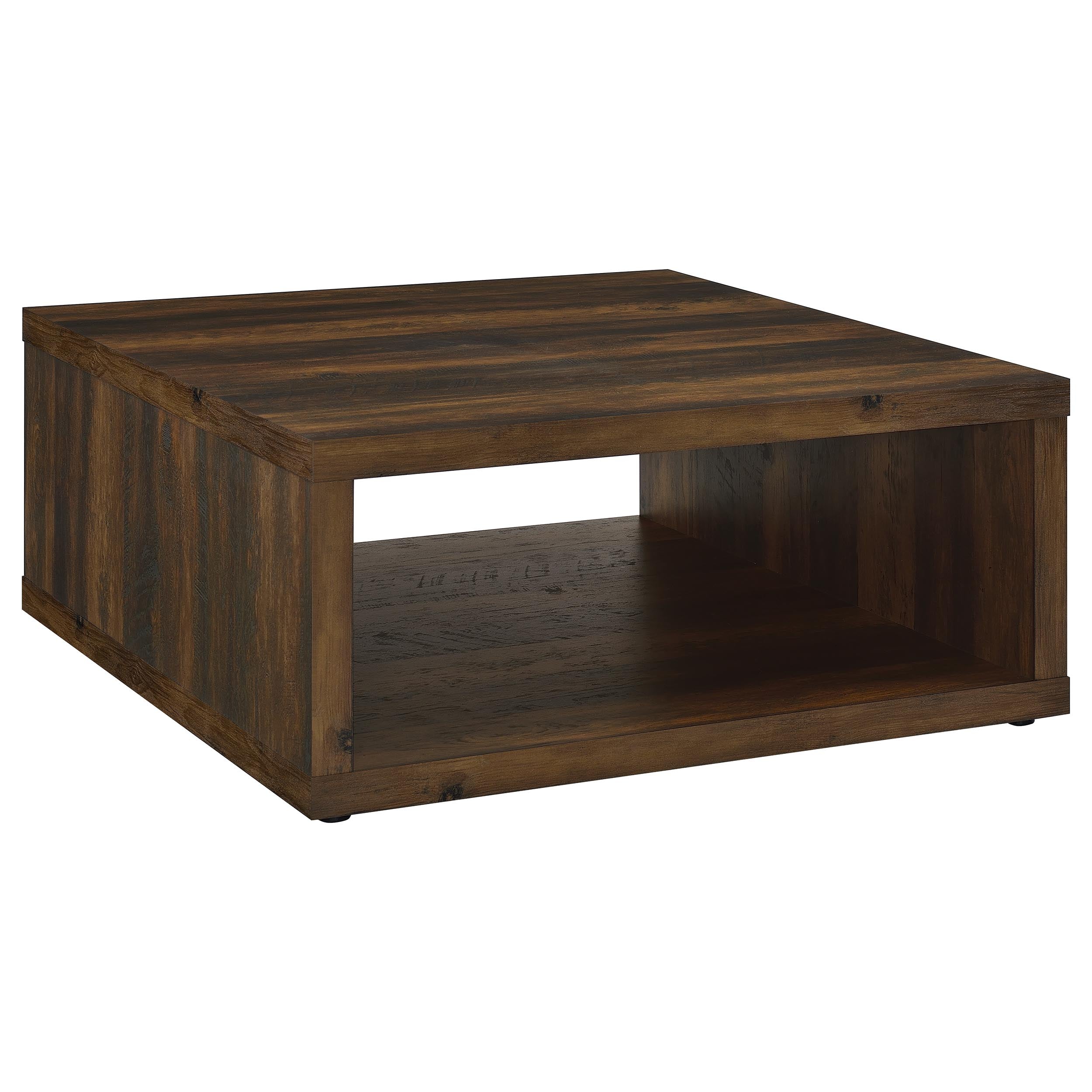 Frisco Square Engineered Wood Coffee Table Dark Pine — view 1