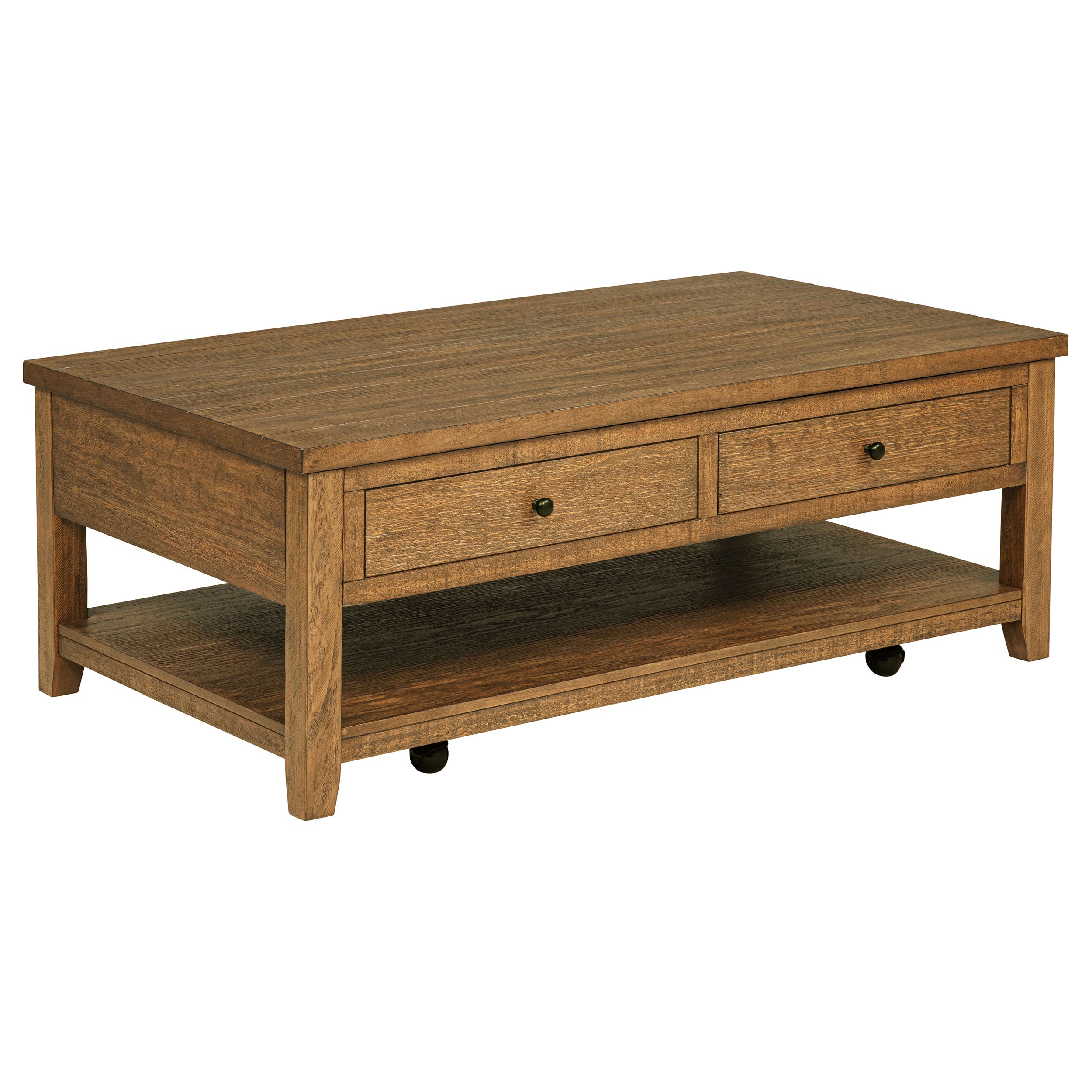 Payne 48-inch Mobile Lift Top Coffee Table Distressed Brown — view 4