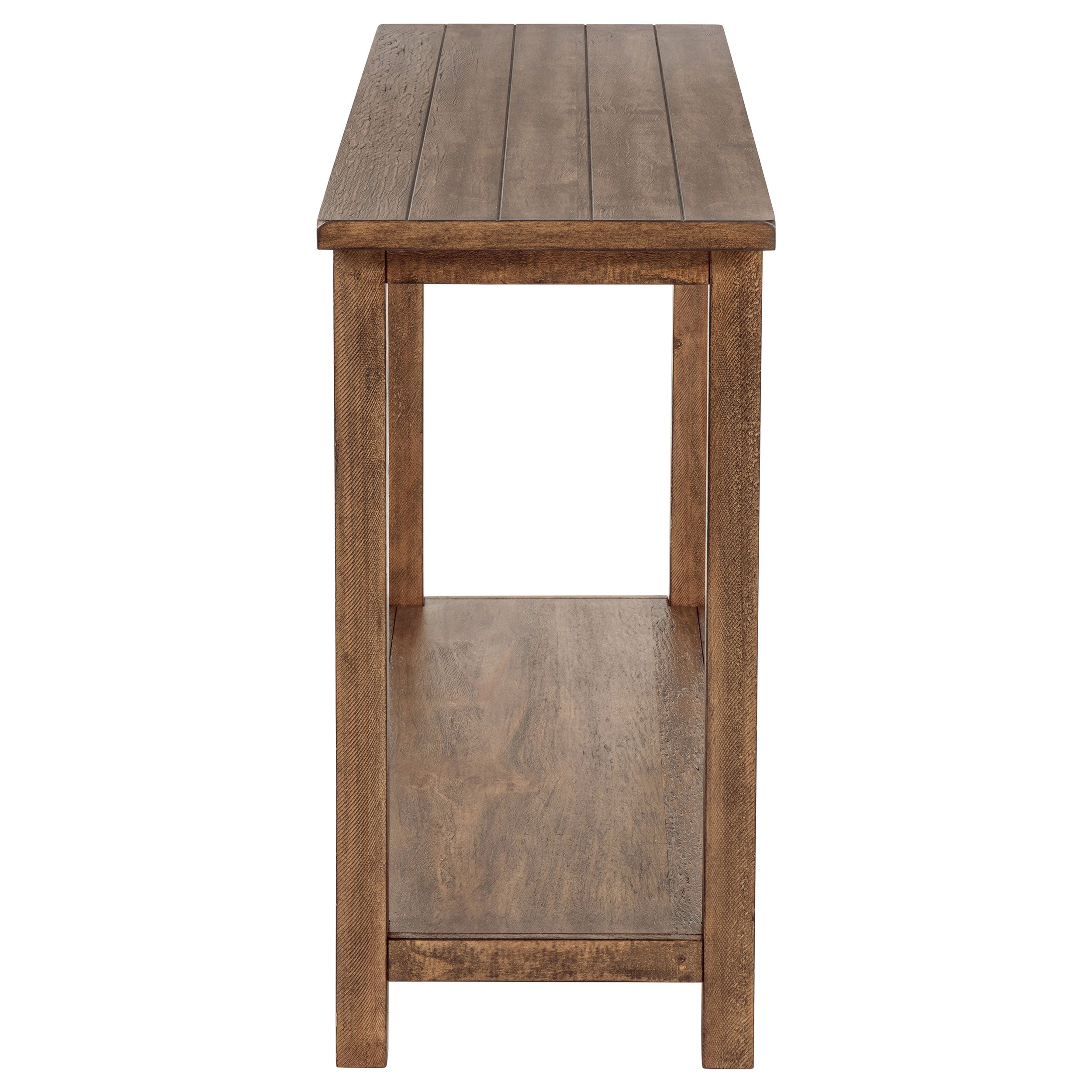 Payne Wood Entryway Sofa Console Table Distressed Brown — view 4